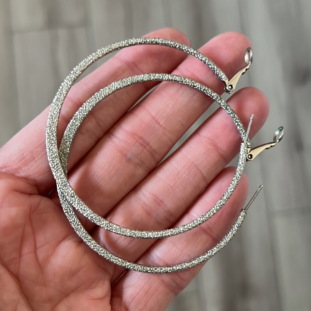 Gold toned hoops
